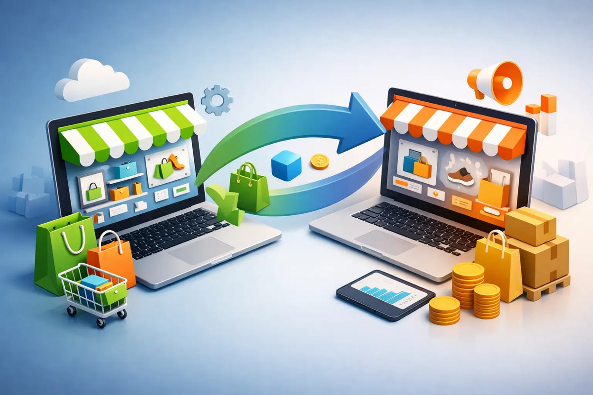 Shopify webshop migrering uden tab af salg