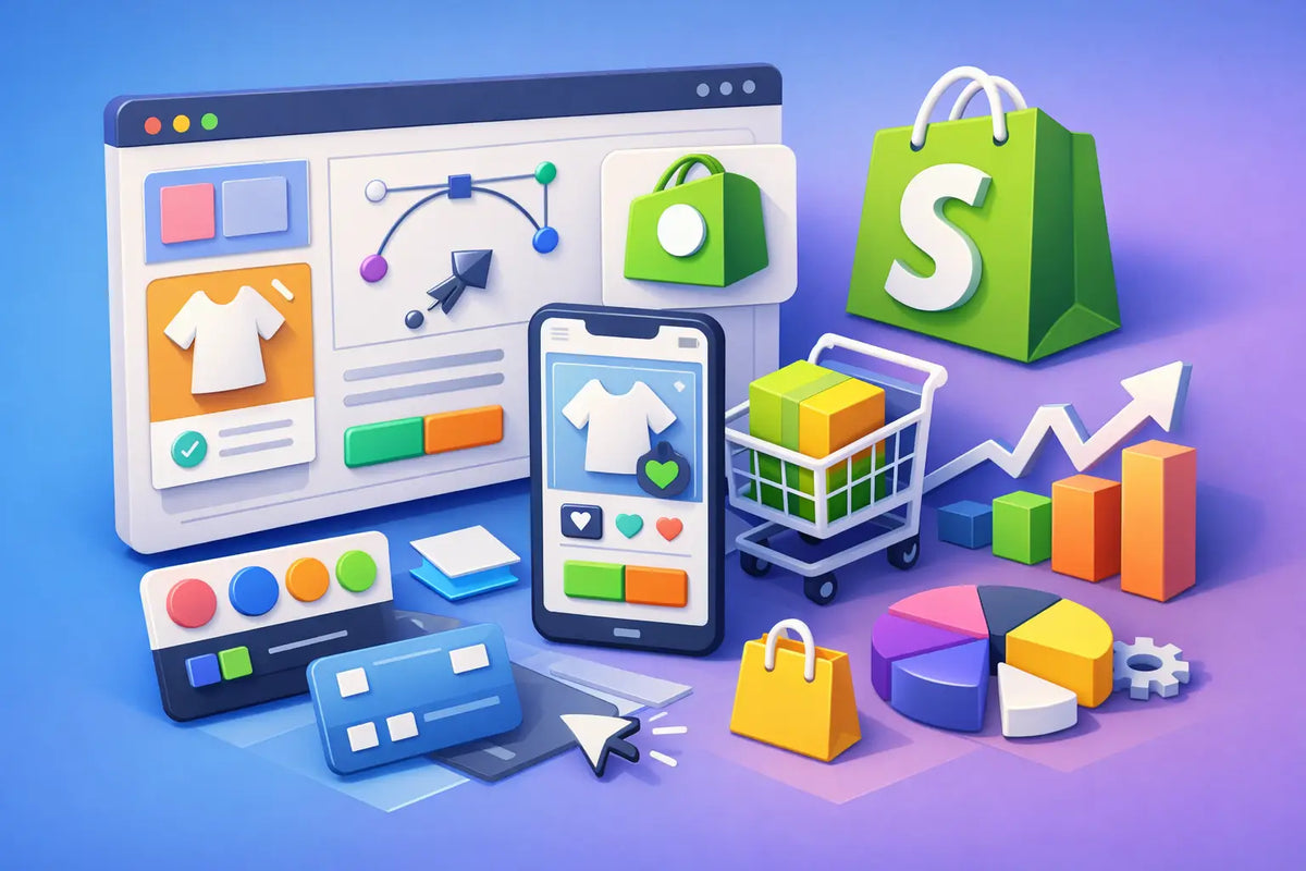 Figma UX design til Shopify, der sælger mere