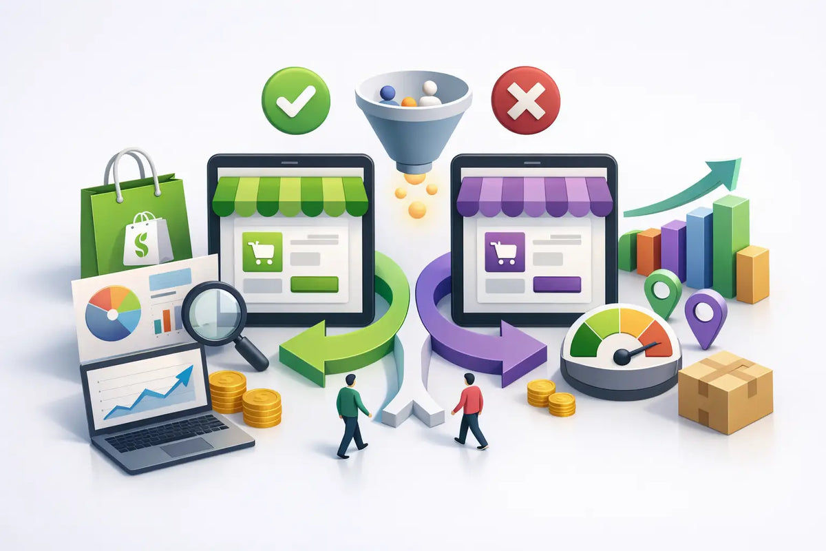 Sådan A/B-tester du Shopify og løfter salget
