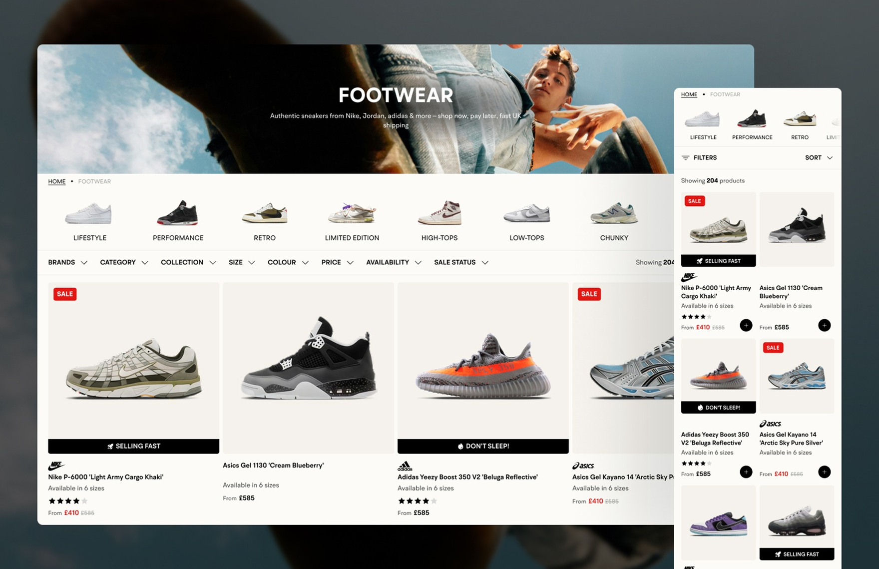 Kick Game Shopify redesign