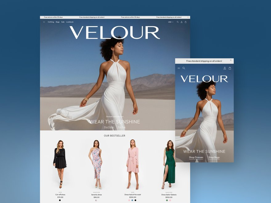 Fashion Shopify storefront